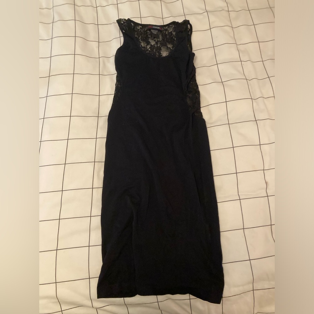 Candy Couture Black Back Lace Dress